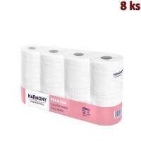 Toaletní papír tissue 3-vrstvý Harmony Professional 250 útržků [8 ks]