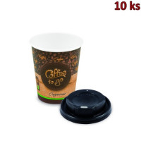 Pap. kelímek "Coffee to go" 280 ml, + vícko (Ø 80 mm) [10 ks]