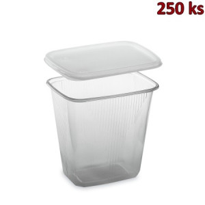 Plastová miska s víčkem 500 ml (PP) [250 ks]