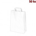 Papírové tašky bílé 26+14 x 32 cm [250 ks]