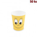 Papírový kelímek, Smiling face, 280 ml, M Ø 80 mm [50 ks]