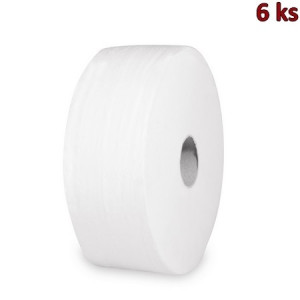 Toaletní papír (Tissue) 2vrstvý s ražbou bílý JUMBO Ø25cm 240m [6 ks]