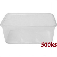 Vanička hranatá průhledná 1000 ml (PP) [500 ks]