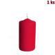 Svíčka válcová Ø 60 x 120 mm červená [1 ks]