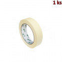 Lepící páska krepová bílá 50 m x 25 mm (do +80°C) [1 ks]