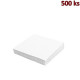 Papírové ubrousky bílé 1-vrstvé, 24 x 24 cm [500 ks]