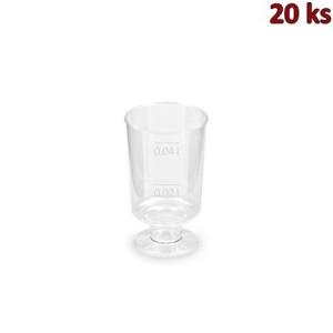 Kelímek krystal na stopce 2 cl / 4 cl [20 ks]