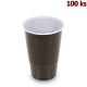 Kávový kelímek hnědo-bílý 0,2 l PP (Ø 70 mm) [100 ks]