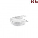 Plastová krabička s víčkem hranatá 125 ml PET [50 ks]