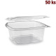 Plastová krabička s víčkem hranatá 1500 ml rPET [50 ks]