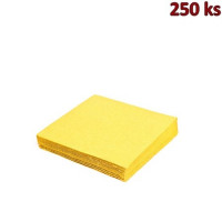 Papírové ubrousky žluté 2-vrstvé, 24 x 24 cm [250 ks]