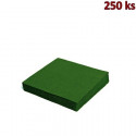 Papírové ubrousky tmavě zelené 2-vrstvé, 33 x 33 cm [250 ks]