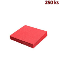 Papírové ubrousky 3-vrstvé, 40 x 40 cm červené [250 ks]